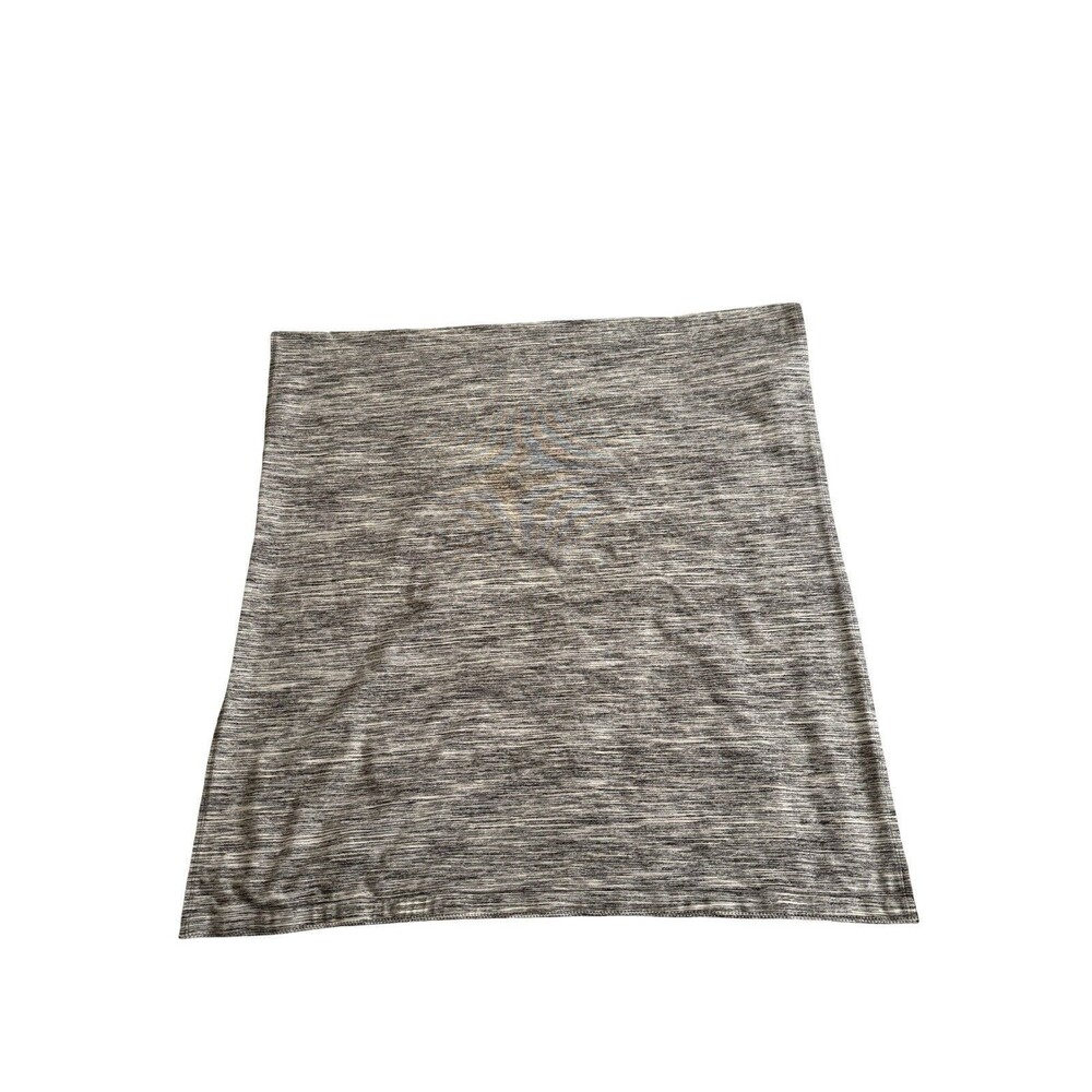 Lululemon Vinyasa Scarf Gray Herringbone Snap Infinity Wrap Rulu Fabric SZ O/S